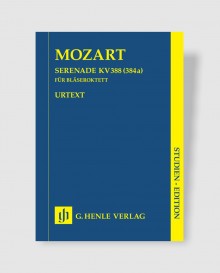 [스터디 에디션] 모차르트 2오보에, 2클라리넷(Bb), 2호른, 2바순을 위한 세레나데 c minor K. 388 (384a) [HN.9797]