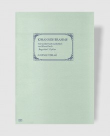 브람스 3개의 노래 Op. 59 (First Edition) [HN.543]