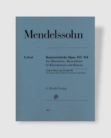 멘델스존 연주회용 소품곡 Op. 113 and 114 (클라리넷, 바셋 호른(2클라리넷), 피아노) [HN.1067]